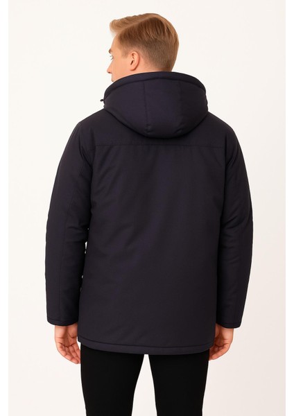 Spor Erkek Polarlı Su ve Rüzgar Geçirmez Kapüşonlu Mont & Kaban & Parka