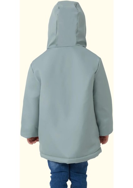 Spor Erkek Çocuk Kürklü Su Ve Rüzgar Geçirmez Kapüşonlu 3 Cep Mont & Kaban & Parka