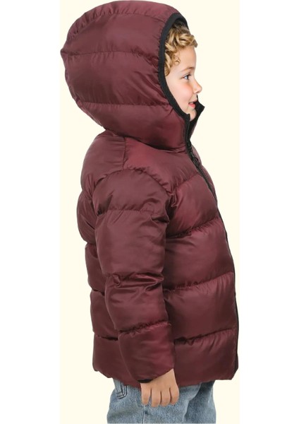 Spor Erkek Spor Çocuk Polarlı Kapüşonlu Su Geçirmez Rüzgara Mont - Kaban