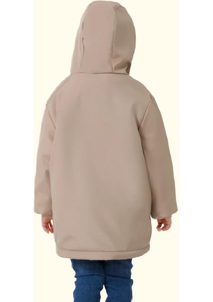 Spor Erkek Spor Çocuk Kürklü Su ve Rüzgar Geçirmez Kapüşonlu 3 Cep Mont & Kaban & Parka