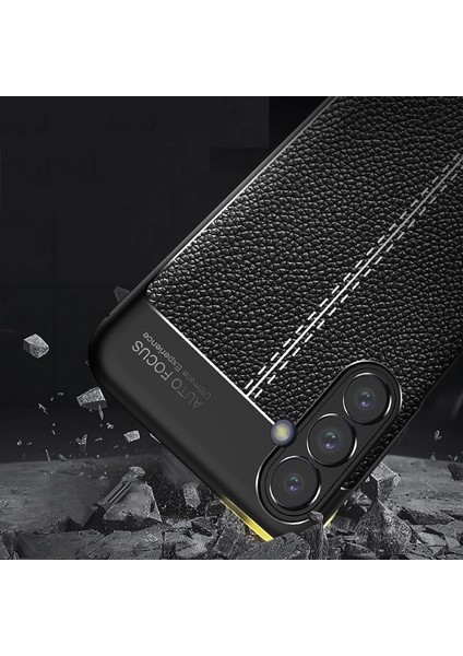 Samsung Galaxy A17 5g Kılıf Kamera Korumalı Deri Görünümlü Dikiş Desenli Iz Yapmaz Mat Yumuşak Silikon fırsatları