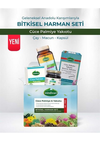 Cüce Palmiye & Yakıotu Bitkisel Harman Seti No: PR01 fiyatları