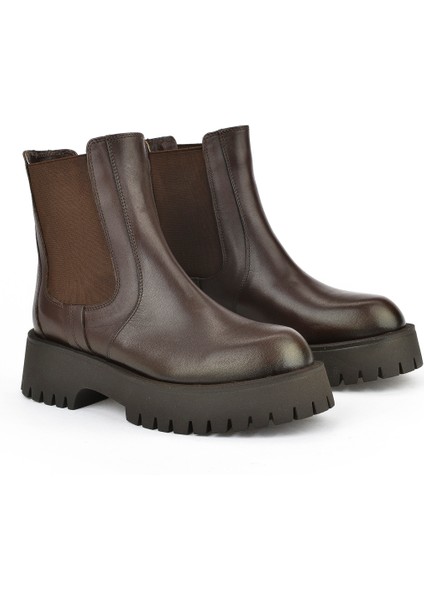 , Kadın Hakiki Deri Bot 15319Z66453 Kahve fiyatları