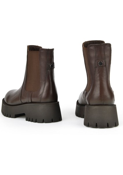 , Kadın Hakiki Deri Bot 15319Z66453 Kahve modelleri