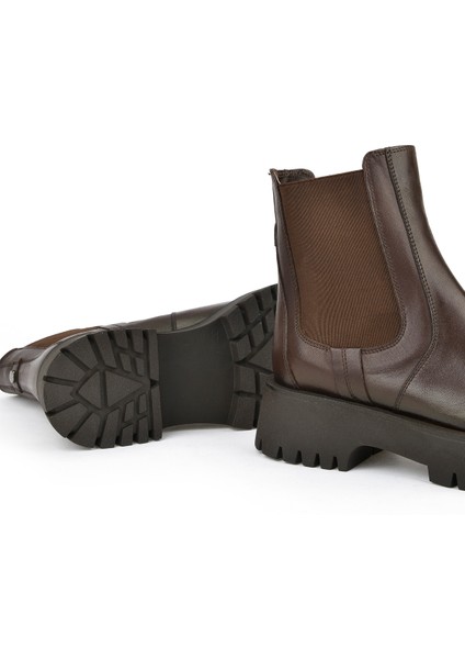 , Kadın Hakiki Deri Bot 15319Z66453 Kahve fırsatları