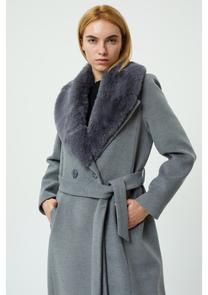 Veger Yakası Kürklü Premium Üretim Kaşe Kaban fiyatları