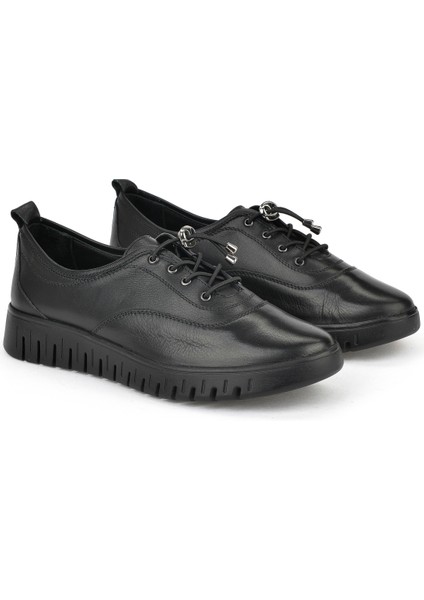 , Kadın Hakiki Deri Konfor Ayakkabı 15355Z27671 Siyah fiyatları