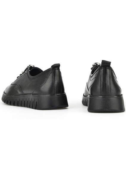 , Kadın Hakiki Deri Konfor Ayakkabı 15355Z27671 Siyah modelleri