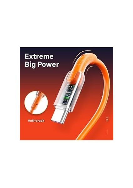 Type-C Hızlı Şarj Kablosu, 60W 480MB/S Veri Aktarımı, Saf Bakır Tel, Anti-Kırılma Özellikli, LED Göstergeli, Turuncu Soft Silicone USB C Cable For Galaxy S25/S24/S23 Ultra Pad Mini 6/air 4,5 Pixel fiyatları