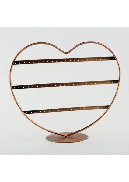 Ithal Metal Bakır Renk 32X27CM Küpe Standı