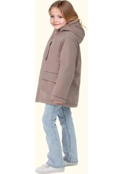 Su ve Rüzgar Geçirmez Kapüşonlu 3 Cep Mont & Kaban & Parka