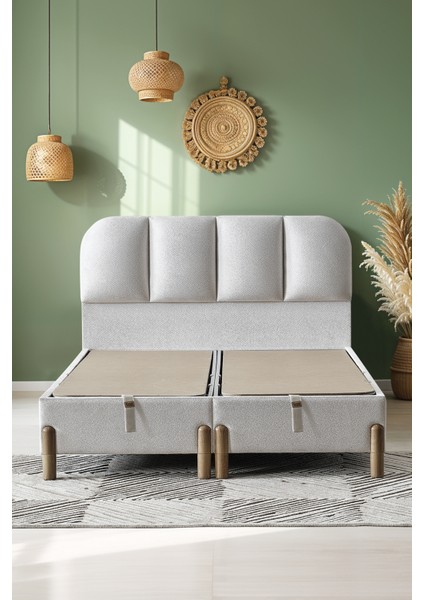 Bohem Prime Çift Kişilik Sandıklı Baza ve Başlık 2’li Set Şık Tasarım