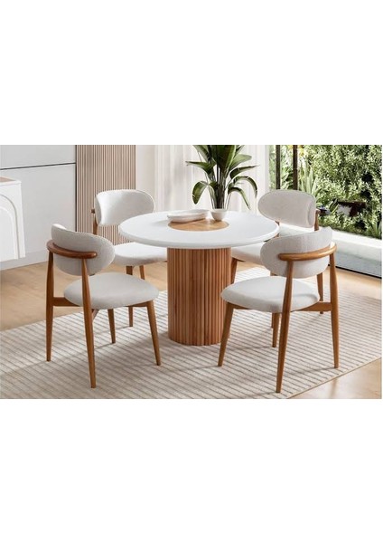 Bohem Ahşap Polo Yemek Masası Sandalyesi modelleri