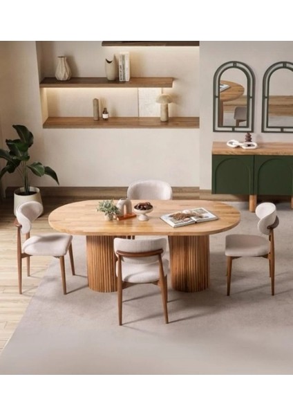 Bohem Ahşap Polo Yemek Masası Sandalyesi fırsatları