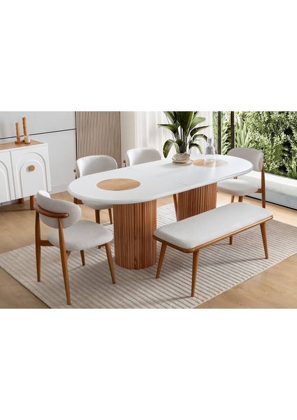 Bohem Ahşap Polo Yemek Masası Sandalyesi indirimleri