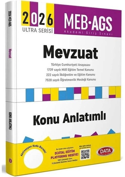 Data 2026 Meb-Ags Mevzuat Konu Anlatımlı Ultra Serisi