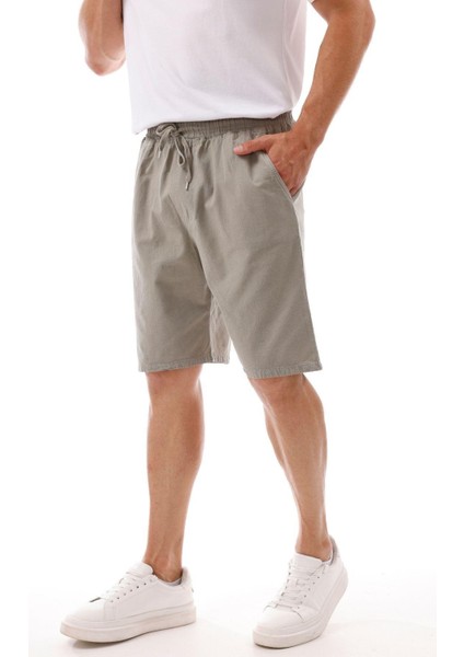 Erkek Cepli Keten Şort – Rahat Kalıp, Hafif Ve Nefes Alabilir Kumaş