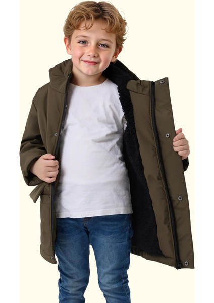 Su ve Rüzgar Geçirmez Kapüşonlu 3 Cep Mont & Kaban & Parka