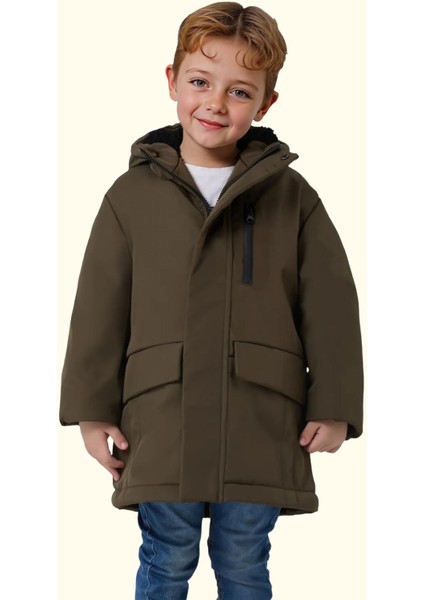 Su ve Rüzgar Geçirmez Kapüşonlu 3 Cep Mont & Kaban & Parka