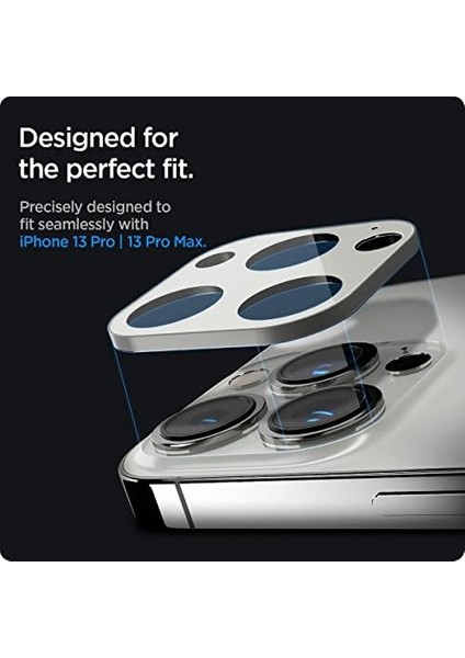 iPhone 13 Pro / iPhone 13 Pro Max Kamera Lens Camı Koruyucu Glas.tr Optik (2 Adet) Silver - AGL04033 modelleri