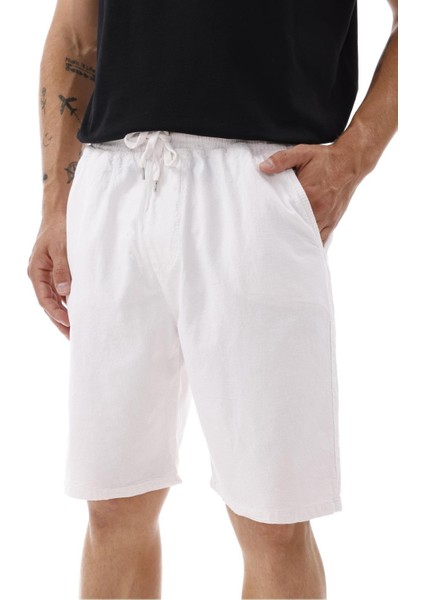 Erkek Cepli Keten Şort – Rahat Kalıp, Hafif Ve Nefes Alabilir Kumaş