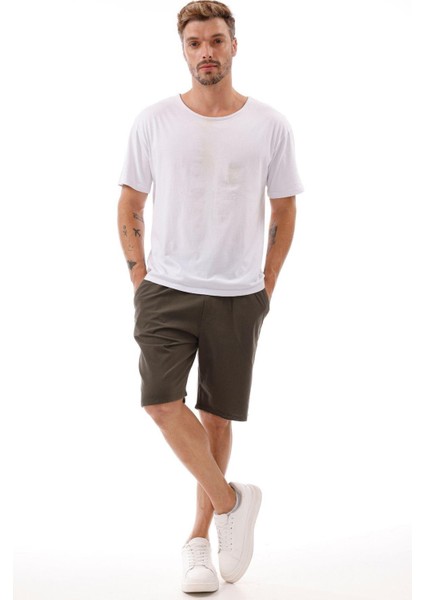 Erkek Cepli Keten Şort – Rahat Kalıp, Hafif Ve Nefes Alabilir Kumaş