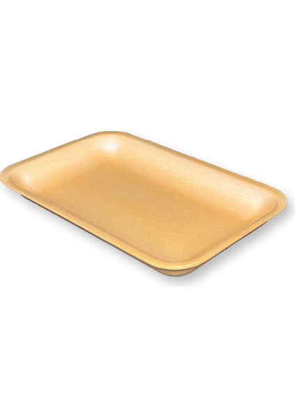 2000GR Turuncu Köpük Tabak Kap - Kasap Kabı Et Tabağı