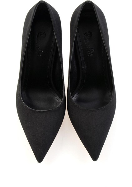 Mat Siyah Kadın Klasik Topuklu Ayakkabı K01565015338 fırsatları