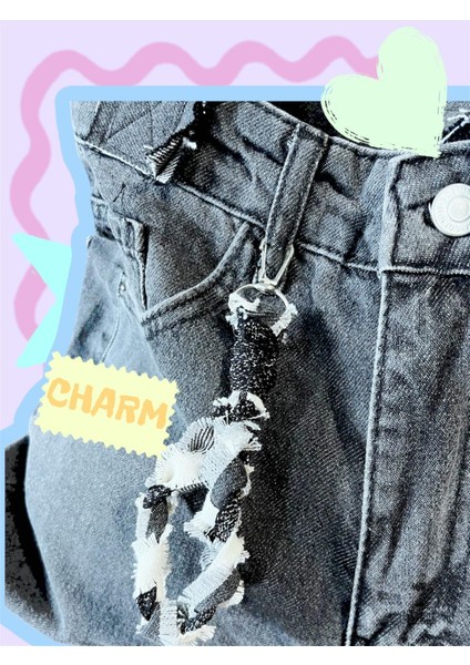 El Yapımı Denim Çanta Charm indirimleri