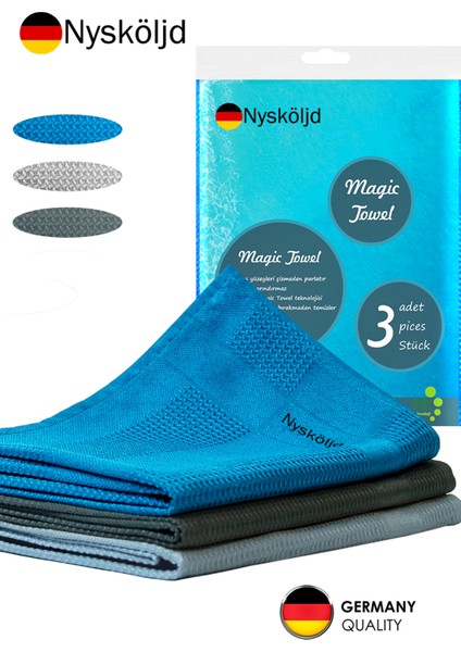 Solingen Plus Cam Bezi | Mikrofiber Bez | Mikrofiber Temizlik Bezleri | Sihirli Mikrofiber Temizlik Bezi Ev Mutfak Araba Motosiklet Cam Bezi 40X60 cm modelleri
