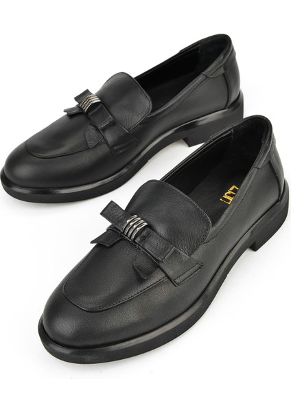 , Kadın Hakiki Deri Ayakkabı 1531050Z26103410K Siyah indirimleri