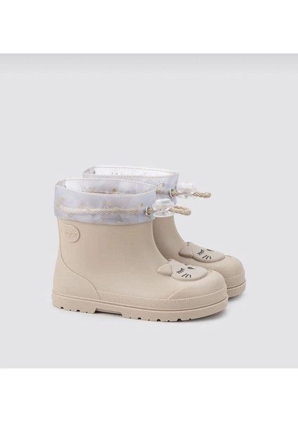 Mendi Gato Beige Çocuk Bej Yağmur Çizmesi W10322-004