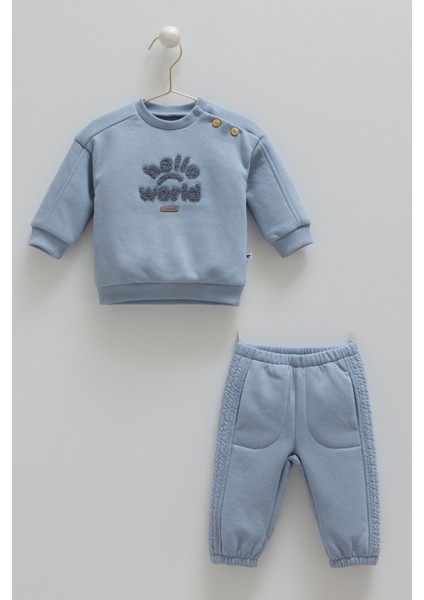 Anımal Word Içi Şardonlu Ikili Takım (01-12 Ay Arası) - Indigo Mavi