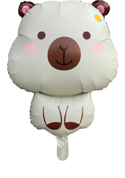 Krem Capybara Folyo Balon 71X 48 cm
