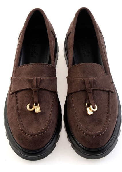 Kahve Kadın Loafer Ayakkabı K01997010872 fırsatları