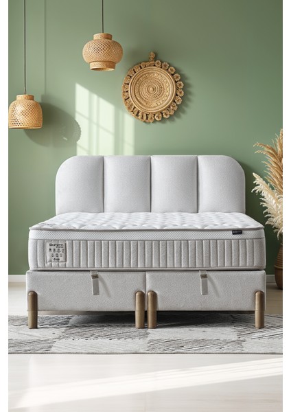 Bohem Prime Çift Kişilik Konfor Seti – Pocket Yaylı Yatak + Sandıklı Baza + Başlık modelleri