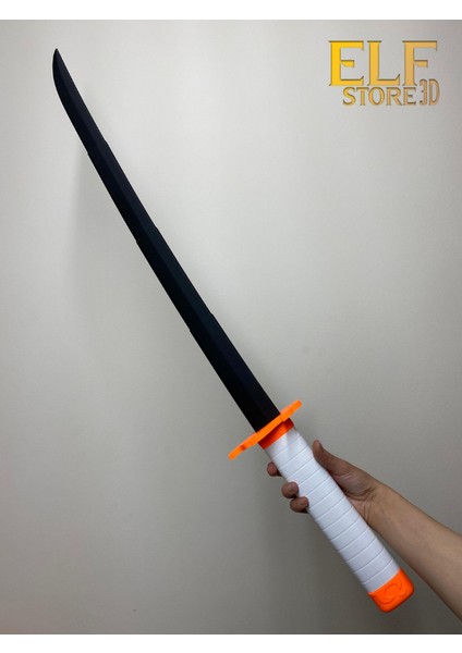 Rengoku Kyojuro Katlanabilir Katana Cosplay Katana Güçlü Plastik 90CM Katlanabilen Katana ELFSTORE3D