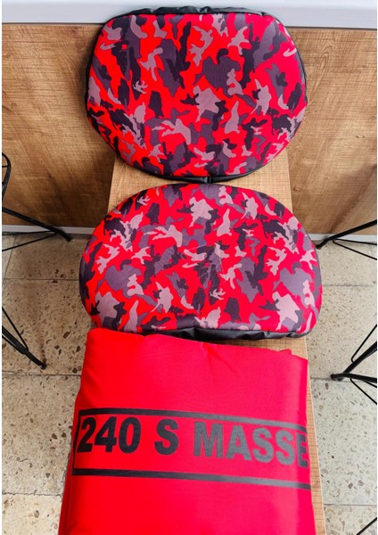 Massey Ferguson 240 Uyumlu Düz Kırmızı Branda Koltuk Kılıfı