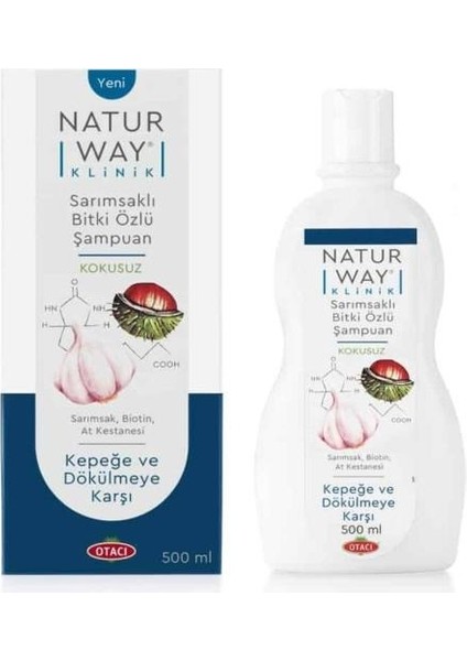 Naturway Klinik Sarımsaklı Şampuan 500 ml Kokusuz