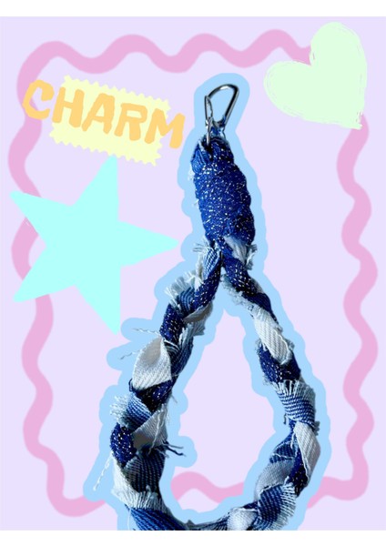 El Yapımı Denim Çanta Charm modelleri