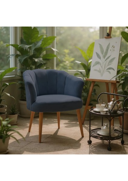 papatya Berjer Modern Tekli Koltuk - Babyface Kumaş - Ahşap Demonte Ayak - Antrasit fiyatları