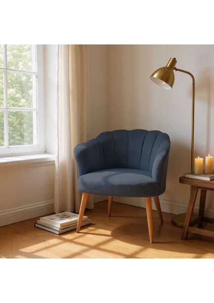 papatya Berjer Modern Tekli Koltuk - Babyface Kumaş - Ahşap Demonte Ayak - Antrasit modelleri