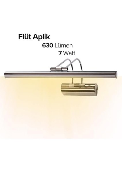 LED 7 Watt Günışığı Flüt Aplik, Resim, Tablo, Banyo ve Duvar Aplik | 5 Farklı Renk Seçeneği (Beyaz) fiyatları