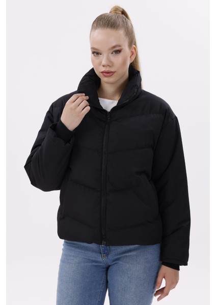 Kadın Dolgulu Puffer Mont - Yüksek Yaka, Suya Dayanıklı modelleri