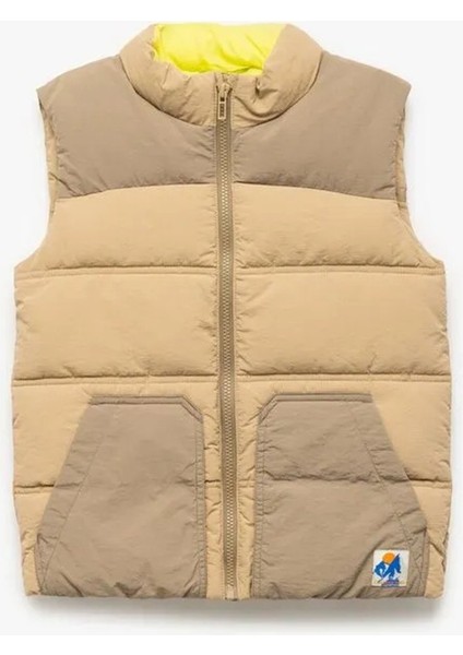 Erkek Çocuk Dik Yaka Kolsuz Fermuarlı Cepli Şişme Yelek 6WKB20011TW