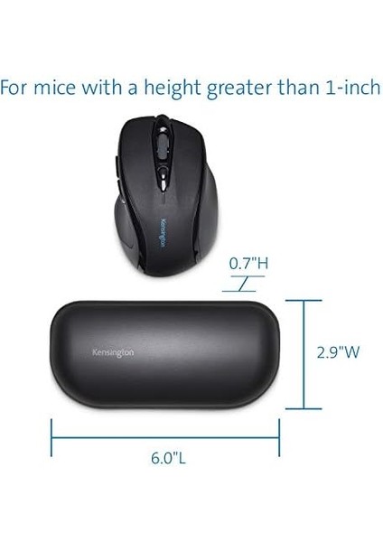 K52802WW Ergosoft Bilek Desteği (Standart Fareler Için, Lazer ve Optik Fare ile Uyumlu (152 x 72,9 x 18 Mm) Siyah fiyatları