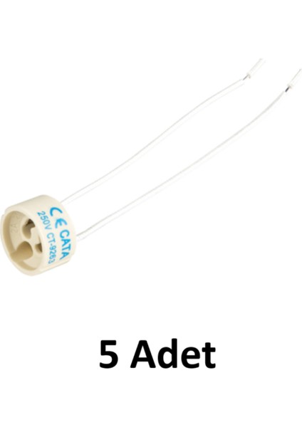 GU10 Duy Soketi 12 cm Kablolu