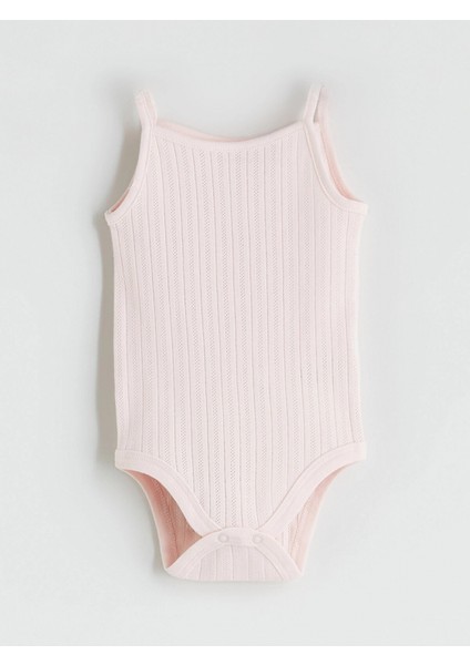 Lcw Baby Pembe Bisiklet Yaka Kız Bebek Çıtçıtlı Body 3'lü indirimleri