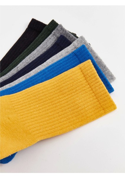 Lcw Kids Karişik Basic Erkek Çocuk Soket Çorap 7'li modelleri