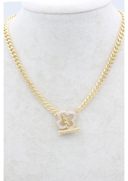 Stil Incisi/vip Serisi Yonca Zirkon Taşlı Kolye